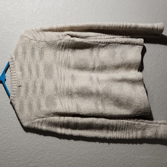 Banana Republic Cardigan Sweater Size XS  Wool Tan Cream - Picture 7 of 15